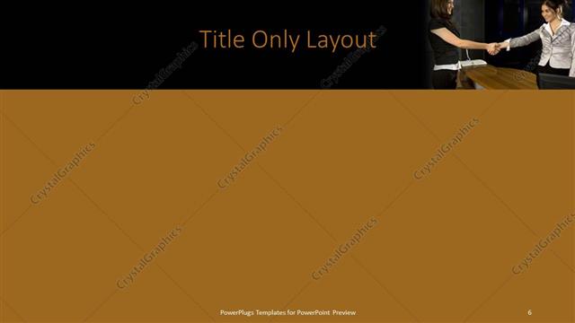 Title Only presentation slide layout