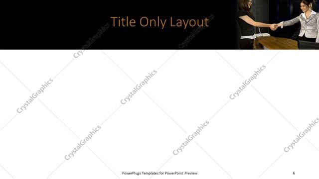 Title Only presentation slide layout