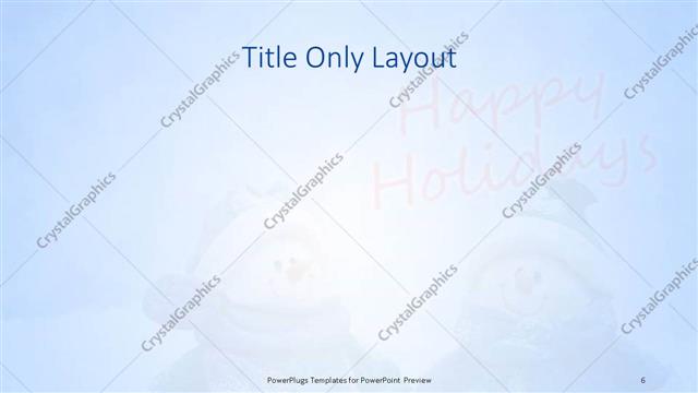 Title Only presentation slide layout