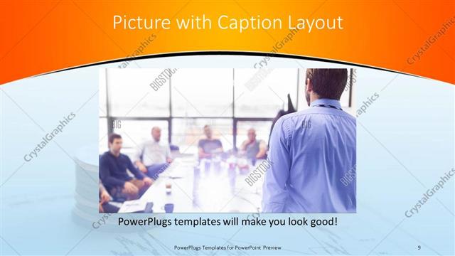 Picture with Caption presentation slide layout