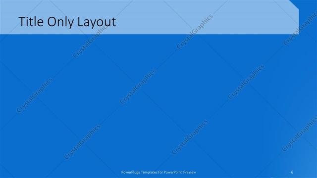 Title Only presentation slide layout