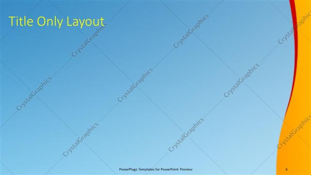 Title Only presentation slide layout