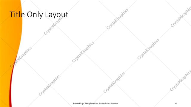 Title Only presentation slide layout