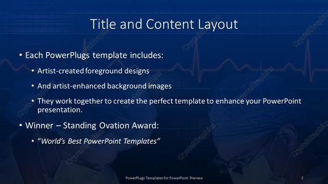 Title and Content presentation slide layout