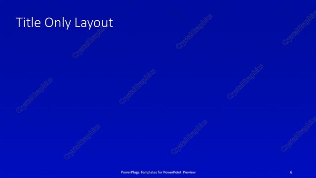 Title Only presentation slide layout