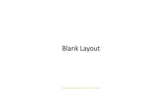 Blank presentation slide layout