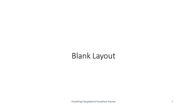 Blank presentation slide layout