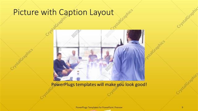 Picture with Caption presentation slide layout