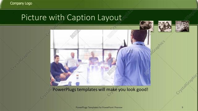 Picture with Caption presentation slide layout