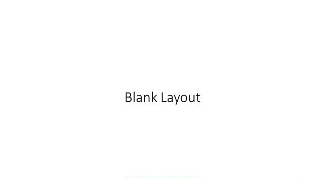 Blank presentation slide layout