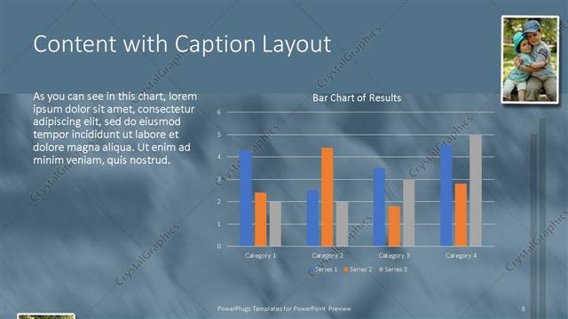 Content with Caption presentation slide layout