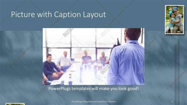 Picture with Caption presentation slide layout