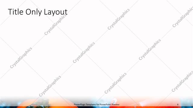 Title Only presentation slide layout