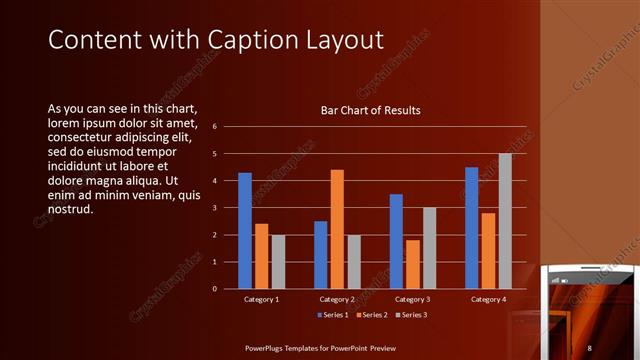 Content with Caption presentation slide layout