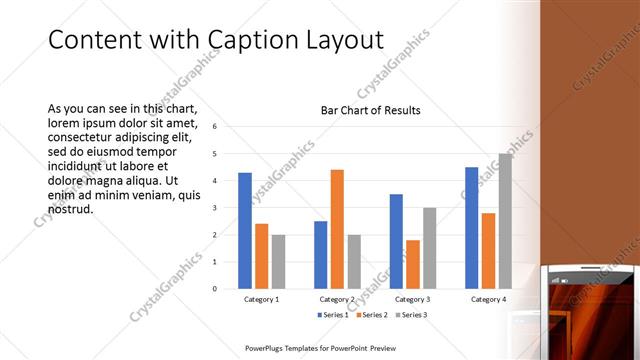 Content with Caption presentation slide layout