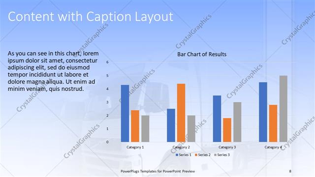 Content with Caption presentation slide layout