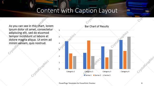 Content with Caption presentation slide layout