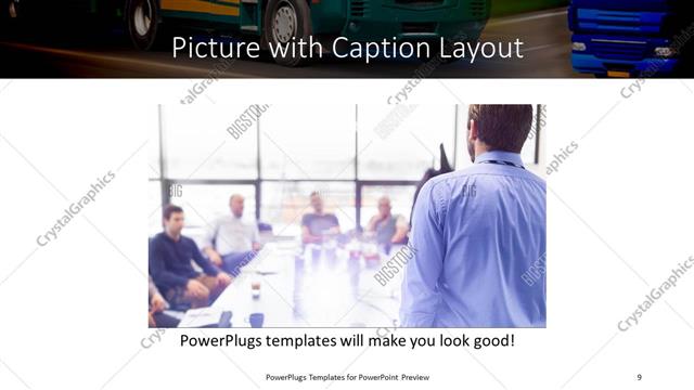 Picture with Caption presentation slide layout