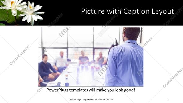 Picture with Caption presentation slide layout