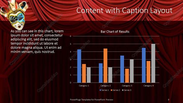 Content with Caption presentation slide layout