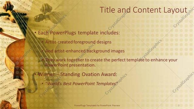 Title and Content presentation slide layout