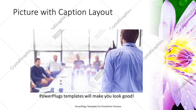 Picture with Caption presentation slide layout