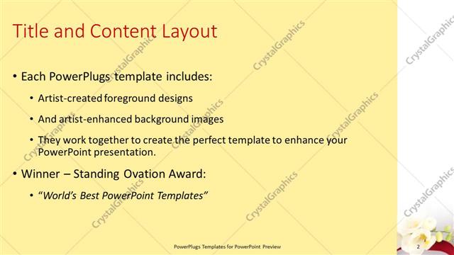 Title and Content presentation slide layout