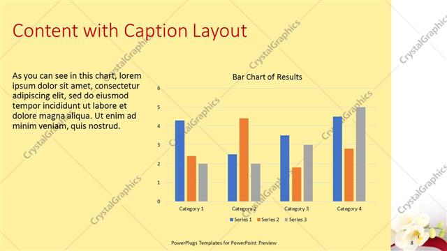 Content with Caption presentation slide layout