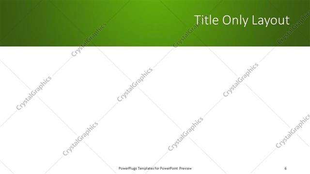 Title Only presentation slide layout