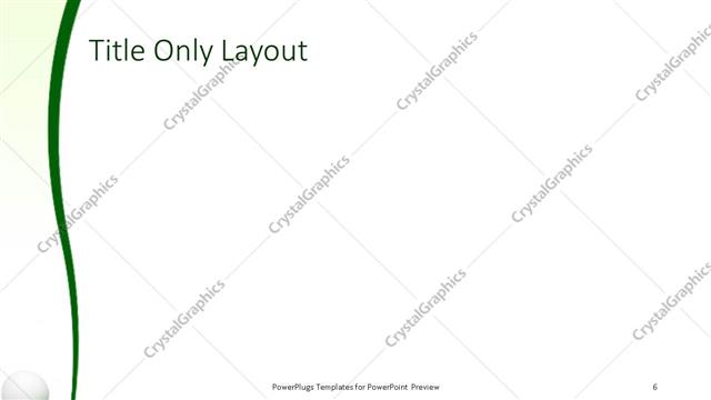 Title Only presentation slide layout