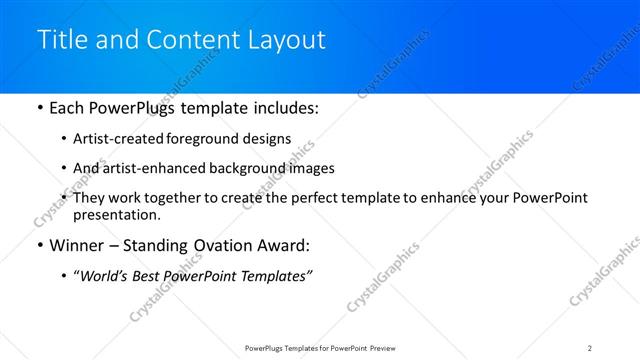 Title and Content presentation slide layout