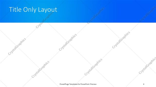 Title Only presentation slide layout