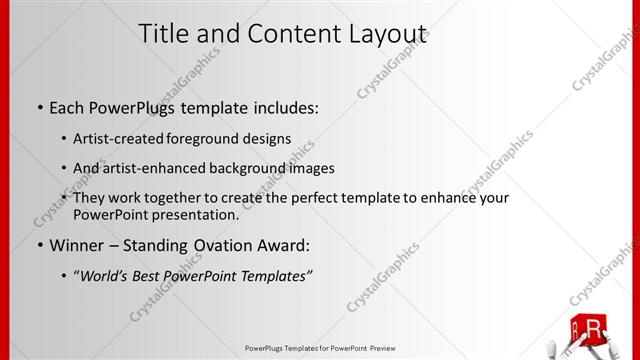 Title and Content presentation slide layout