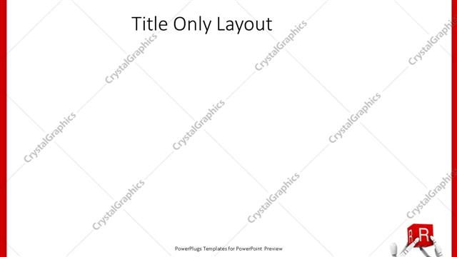 Title Only presentation slide layout