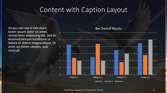 Content with Caption presentation slide layout