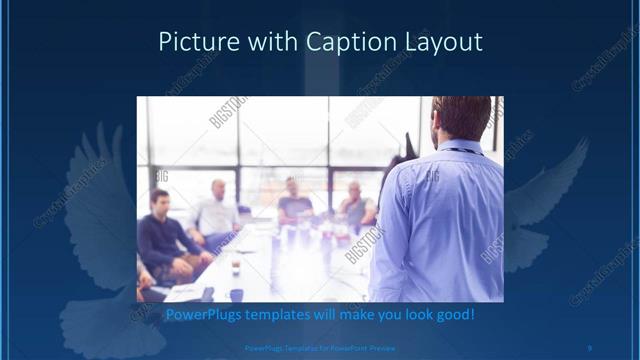 Picture with Caption presentation slide layout
