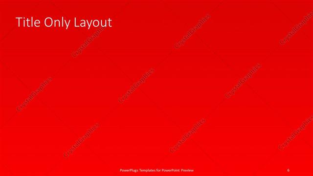 Title Only presentation slide layout