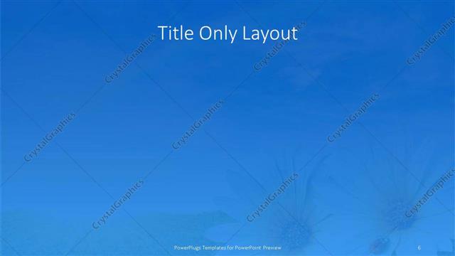 Title Only presentation slide layout