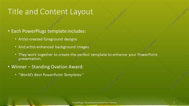 Title and Content presentation slide layout