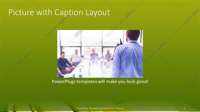 Picture with Caption presentation slide layout