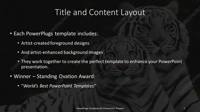 Title and Content presentation slide layout