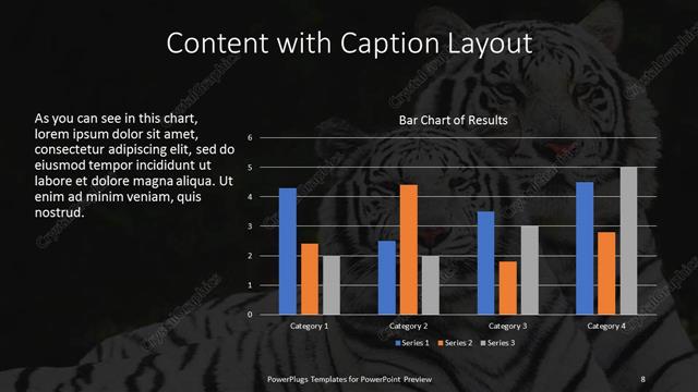 Content with Caption presentation slide layout