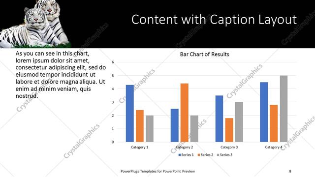 Content with Caption presentation slide layout