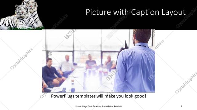 Picture with Caption presentation slide layout