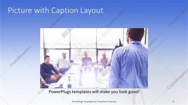 Picture with Caption presentation slide layout