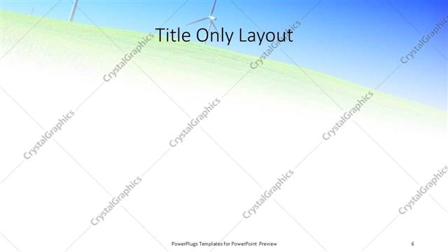 Title Only presentation slide layout