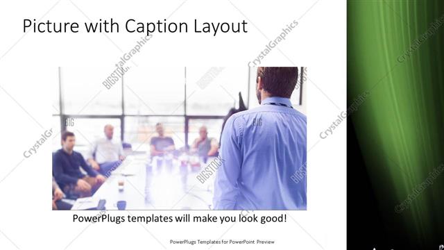 Picture with Caption presentation slide layout
