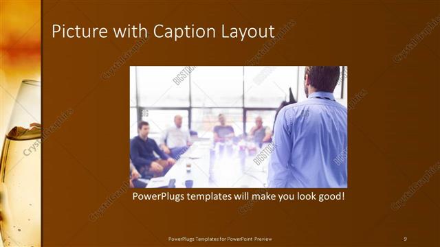 Picture with Caption presentation slide layout