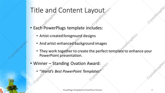 Title and Content presentation slide layout