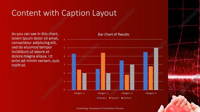 Content with Caption presentation slide layout